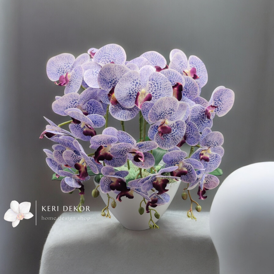 Gondozásmentes orchidea real touch real touch orchidea művirág műorchidea handmade flowers dekor homedekor homedecor lakberendezés otthondekor dekoráció ajándék buxus asztaldísz kopogtató ajtódísz ünnep karácsony húsvét anyáknapja születésnap névnap Keridekor