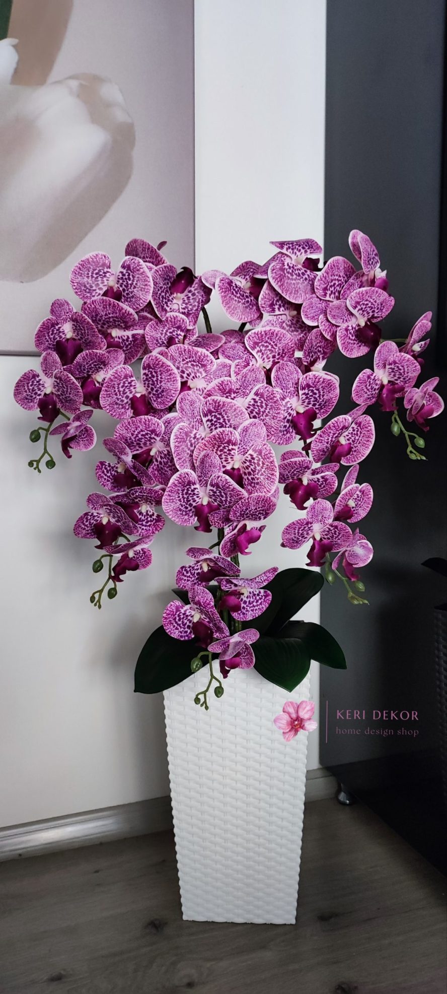 Gondozásmentes orchidea real touch real touch orchidea művirág műorchidea handmade flowers dekor homedekor homedecor lakberendezés otthondekor dekoráció ajándék buxus asztaldísz kopogtató ajtódísz ünnep karácsony húsvét anyáknapja születésnap névnap Keridekor