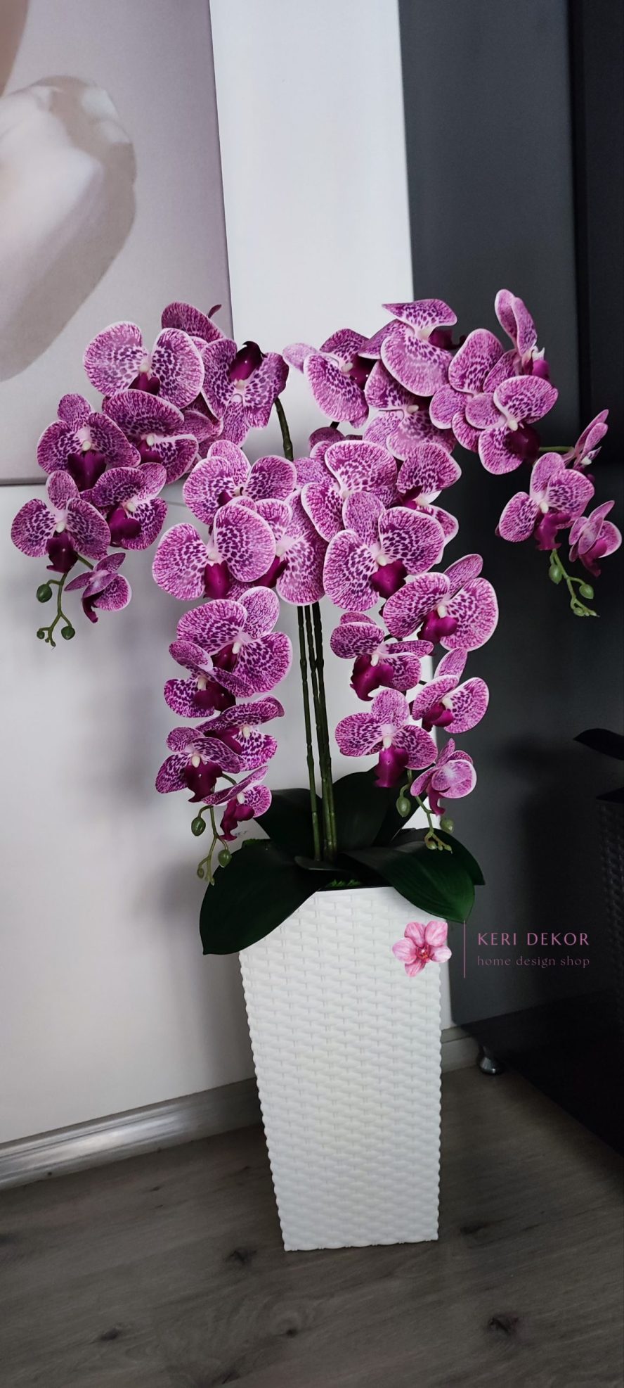 Gondozásmentes orchidea real touch real touch orchidea művirág műorchidea handmade flowers dekor homedekor homedecor lakberendezés otthondekor dekoráció ajándék buxus asztaldísz kopogtató ajtódísz ünnep karácsony húsvét anyáknapja születésnap névnap Keridekor