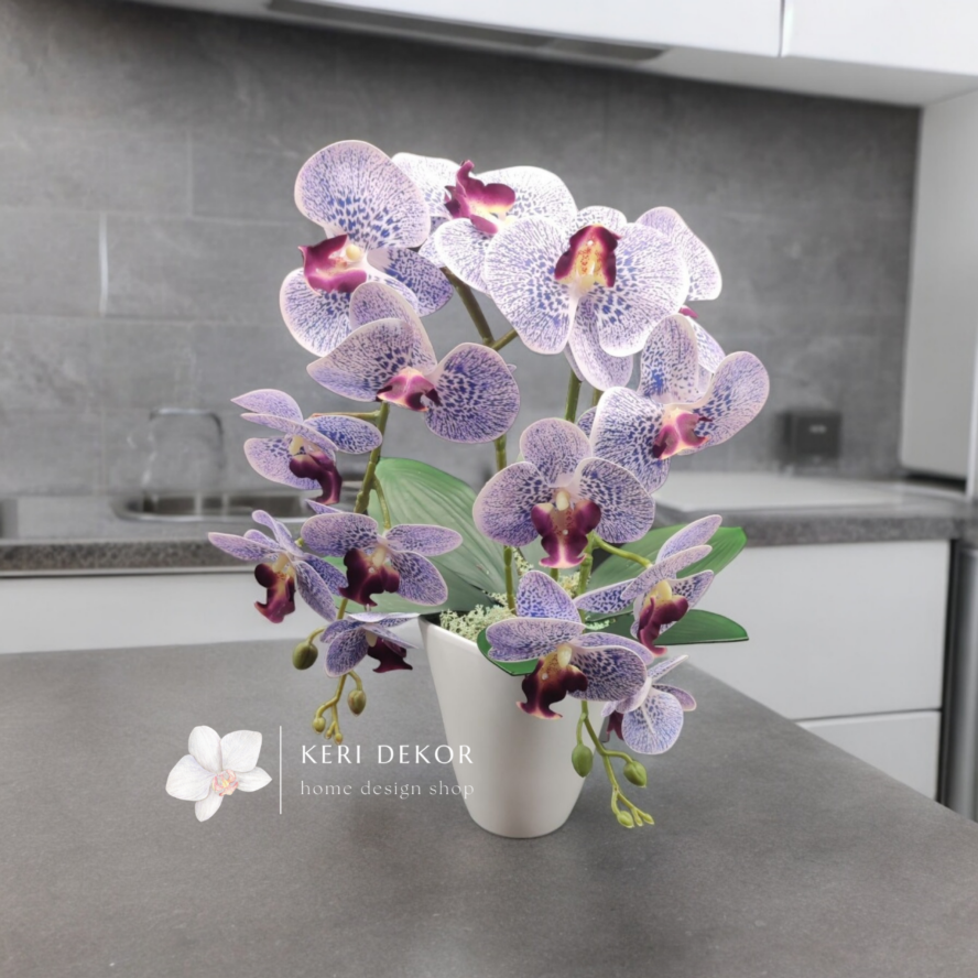 Gondozásmentes orchidea real touch real touch orchidea művirág műorchidea handmade flowers dekor homedekor homedecor lakberendezés otthondekor dekoráció ajándék buxus asztaldísz kopogtató ajtódísz ünnep karácsony húsvét anyáknapja születésnap névnap Keridekor