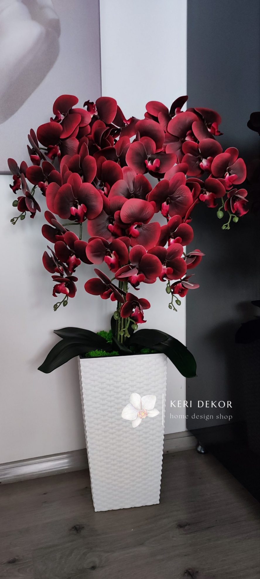 Gondozásmentes orchidea real touch real touch orchidea művirág műorchidea handmade flowers dekor homedekor homedecor lakberendezés otthondekor dekoráció ajándék buxus asztaldísz kopogtató ajtódísz ünnep karácsony húsvét anyáknapja születésnap névnap Keridekor