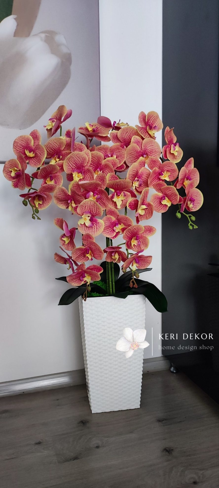 Gondozásmentes orchidea real touch real touch orchidea művirág műorchidea handmade flowers dekor homedekor homedecor lakberendezés otthondekor dekoráció ajándék buxus asztaldísz kopogtató ajtódísz ünnep karácsony húsvét anyáknapja születésnap névnap Keridekor