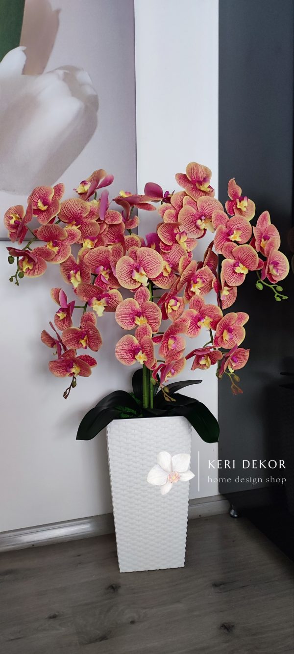 Gondozásmentes orchidea real touch real touch orchidea művirág műorchidea handmade flowers dekor homedekor homedecor lakberendezés otthondekor dekoráció ajándék buxus asztaldísz kopogtató ajtódísz ünnep karácsony húsvét anyáknapja születésnap névnap Keridekor