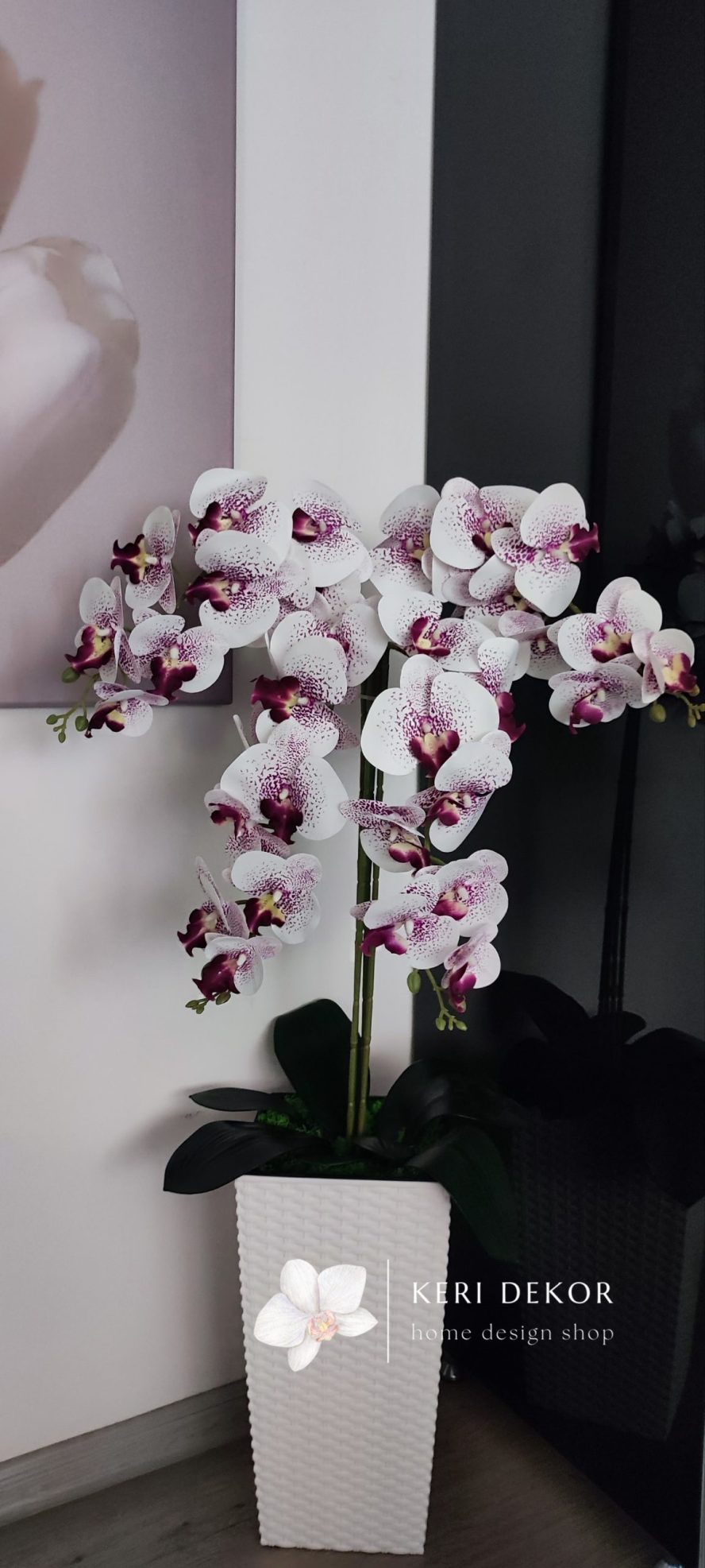 Gondozásmentes orchidea real touch real touch orchidea művirág műorchidea handmade flowers dekor homedekor homedecor lakberendezés otthondekor dekoráció ajándék buxus asztaldísz kopogtató ajtódísz ünnep karácsony húsvét anyáknapja születésnap névnap Keridekor