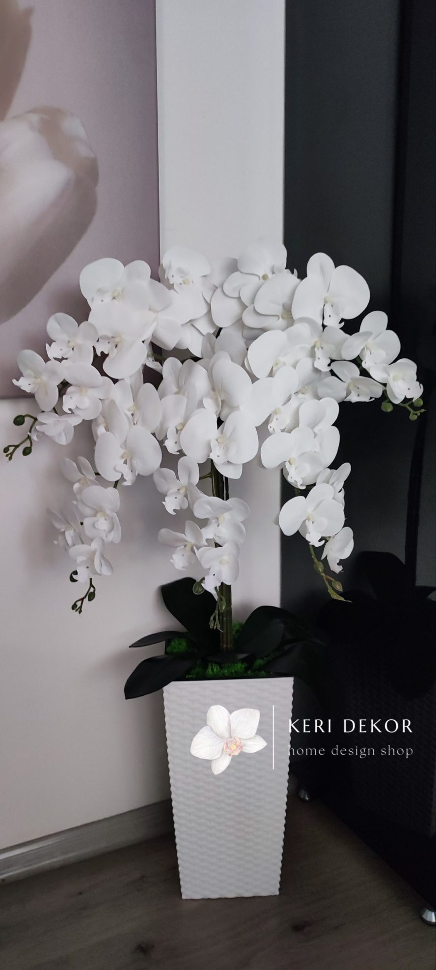 Gondozásmentes orchidea real touch real touch orchidea művirág műorchidea handmade flowers dekor homedekor homedecor lakberendezés otthondekor dekoráció ajándék buxus asztaldísz kopogtató ajtódísz ünnep karácsony húsvét anyáknapja születésnap névnap Keridekor