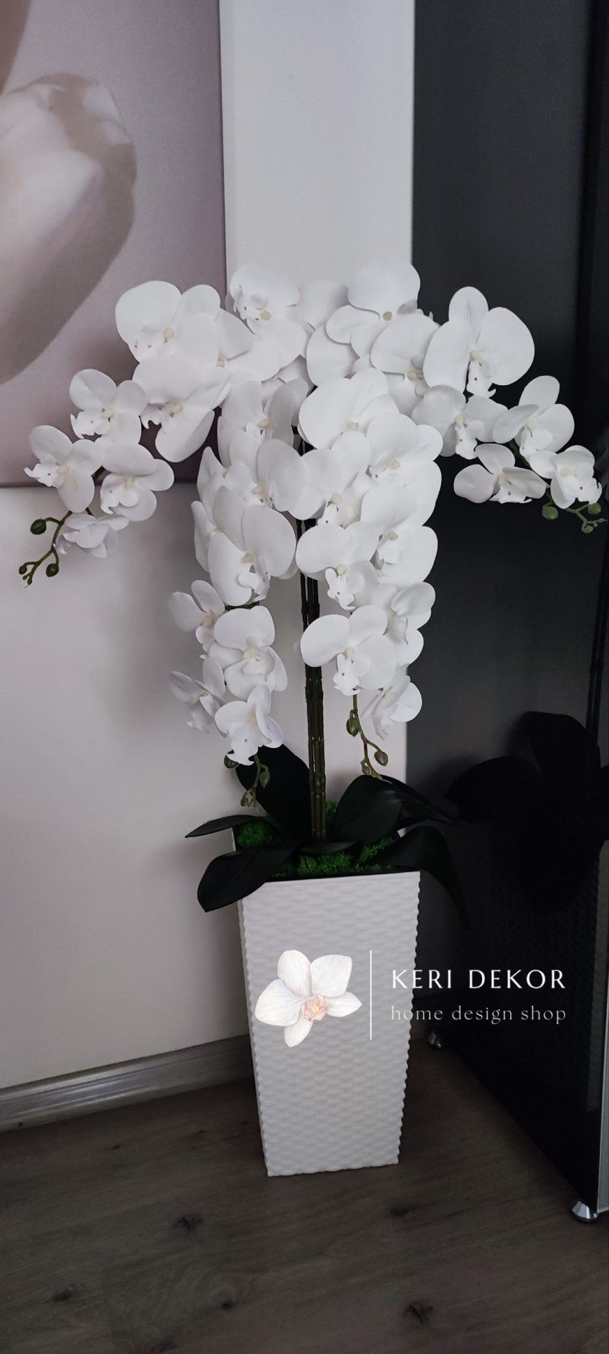 Gondozásmentes orchidea real touch real touch orchidea művirág műorchidea handmade flowers dekor homedekor homedecor lakberendezés otthondekor dekoráció ajándék buxus asztaldísz kopogtató ajtódísz ünnep karácsony húsvét anyáknapja születésnap névnap Keridekor