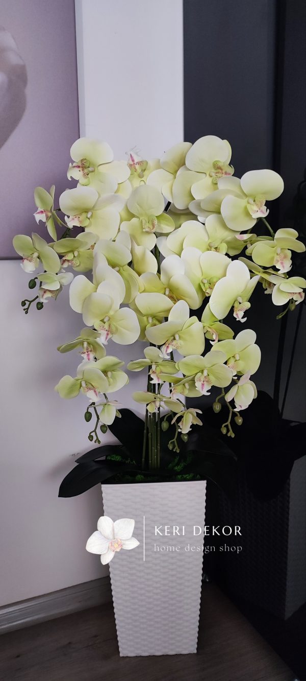 Gondozásmentes orchidea real touch real touch orchidea művirág műorchidea handmade flowers dekor homedekor homedecor lakberendezés otthondekor dekoráció ajándék buxus asztaldísz kopogtató ajtódísz ünnep karácsony húsvét anyáknapja születésnap névnap Keridekor