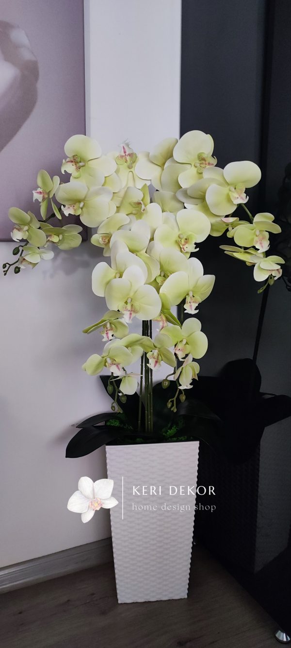 Gondozásmentes orchidea real touch real touch orchidea művirág műorchidea handmade flowers dekor homedekor homedecor lakberendezés otthondekor dekoráció ajándék buxus asztaldísz kopogtató ajtódísz ünnep karácsony húsvét anyáknapja születésnap névnap Keridekor