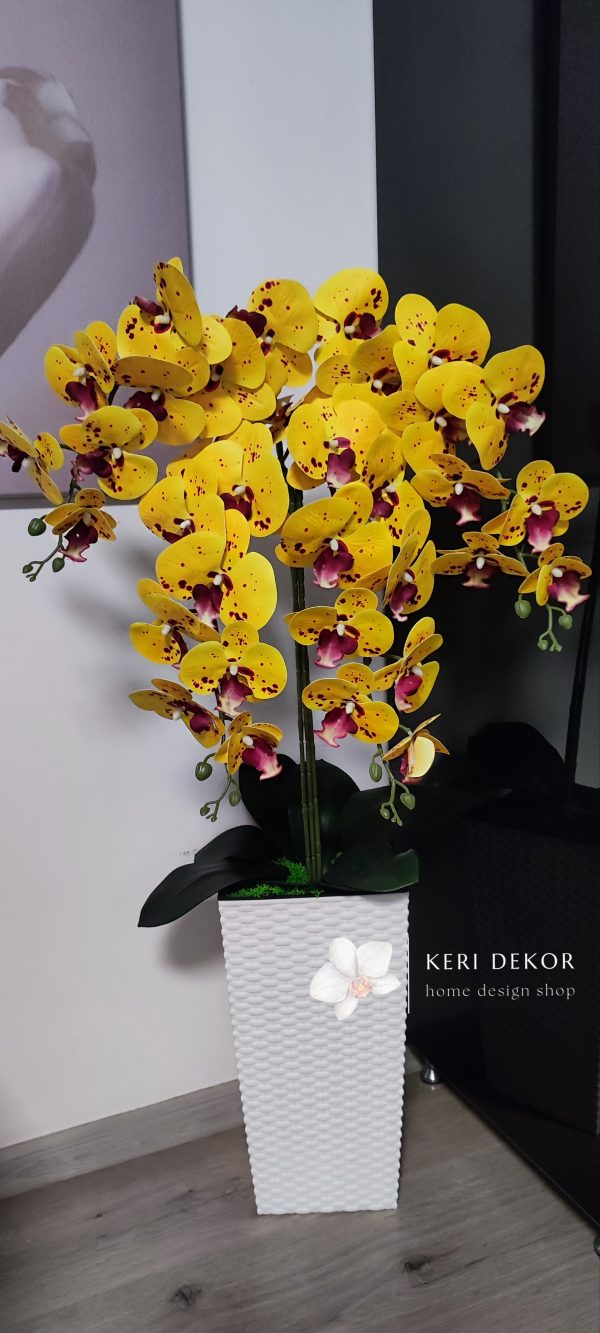 Gondozásmentes orchidea real touch real touch orchidea művirág műorchidea handmade flowers dekor homedekor homedecor lakberendezés otthondekor dekoráció ajándék buxus asztaldísz kopogtató ajtódísz ünnep karácsony húsvét anyáknapja születésnap névnap Keridekor