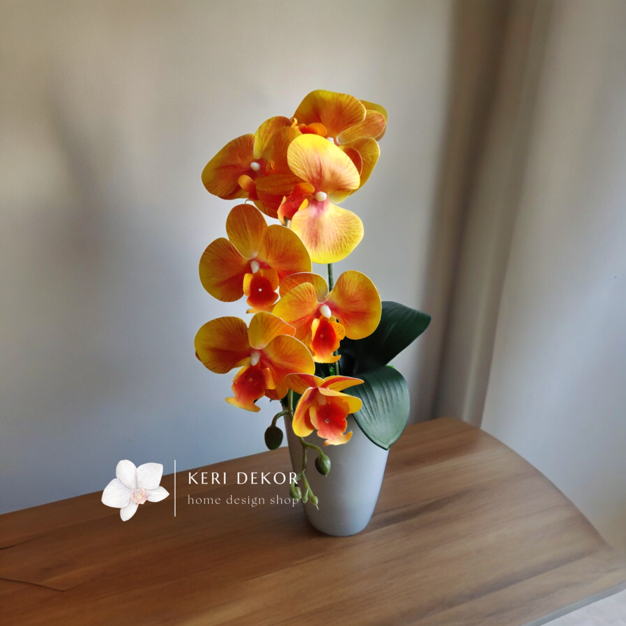 Gondozásmentes orchidea real touch real touch orchidea művirág műorchidea handmade flowers dekor homedekor homedecor lakberendezés otthondekor dekoráció ajándék buxus asztaldísz kopogtató ajtódísz ünnep karácsony húsvét anyáknapja születésnap névnap Keridekor