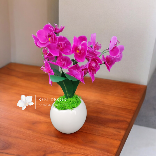 Gondozásmentes orchidea real touch real touch orchidea művirág műorchidea handmade flowers dekor homedekor homedecor lakberendezés otthondekor dekoráció ajándék buxus asztaldísz kopogtató ajtódísz ünnep karácsony húsvét anyáknapja születésnap névnap Keridekor