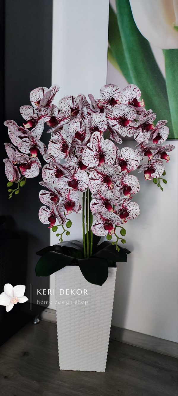 Gondozásmentes orchidea real touch real touch orchidea művirág műorchidea handmade flowers dekor homedekor homedecor lakberendezés otthondekor dekoráció ajándék buxus asztaldísz kopogtató ajtódísz ünnep karácsony húsvét anyáknapja születésnap névnap Keridekor