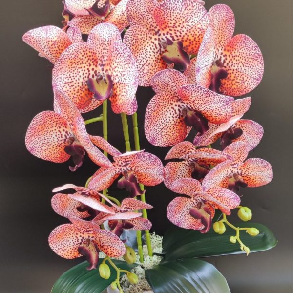 Gondozásmentes orchidea real touch real touch orchidea művirág műorchidea handmade flowers dekor homedekor homedecor lakberendezés otthondekor dekoráció ajándék buxus asztaldísz kopogtató ajtódísz ünnep karácsony húsvét anyáknapja születésnap névnap Keridekor