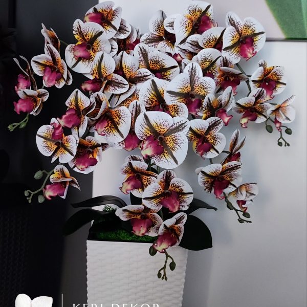 4színű padlóvázás real touch orchidea ( 5 ágú kb 80-90cm)