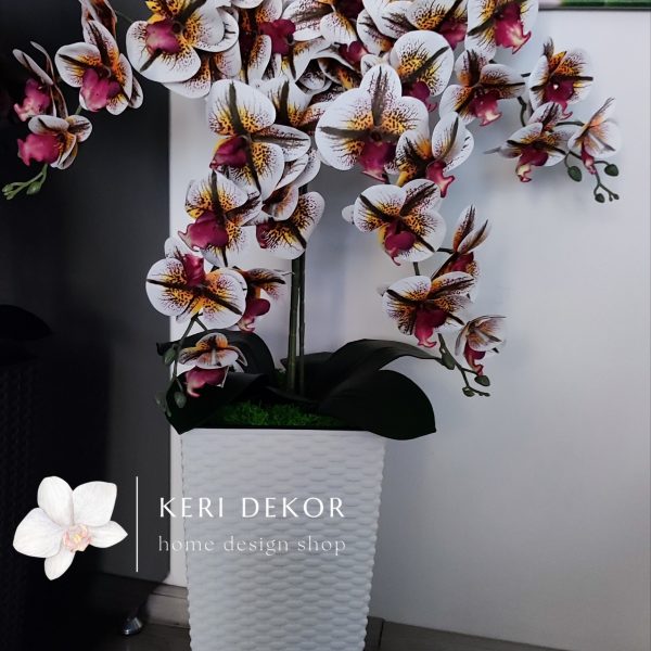 4színű padlóvázás real touch orchidea ( 4 ágú kb 80-90cm )