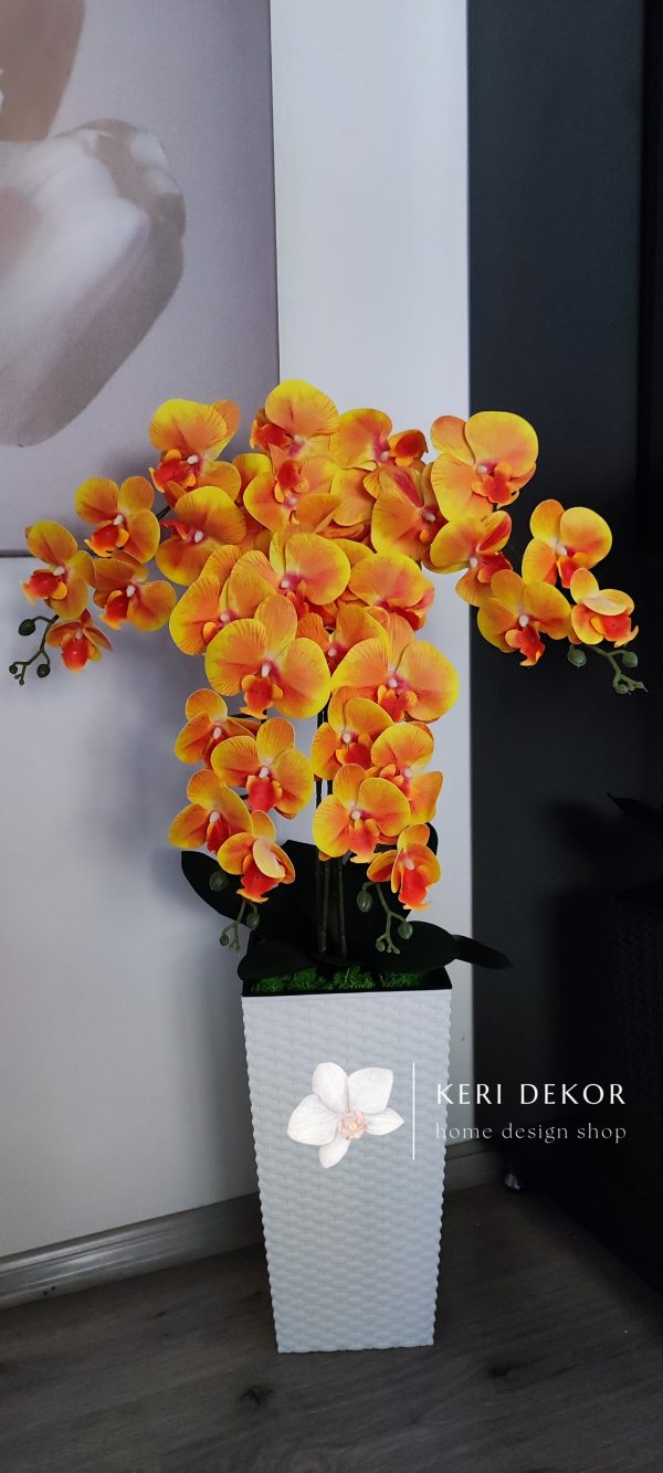 Gondozásmentes orchidea real touch real touch orchidea művirág műorchidea handmade flowers dekor homedekor homedecor lakberendezés otthondekor dekoráció ajándék buxus asztaldísz kopogtató ajtódísz ünnep karácsony húsvét anyáknapja születésnap névnap Keridekor