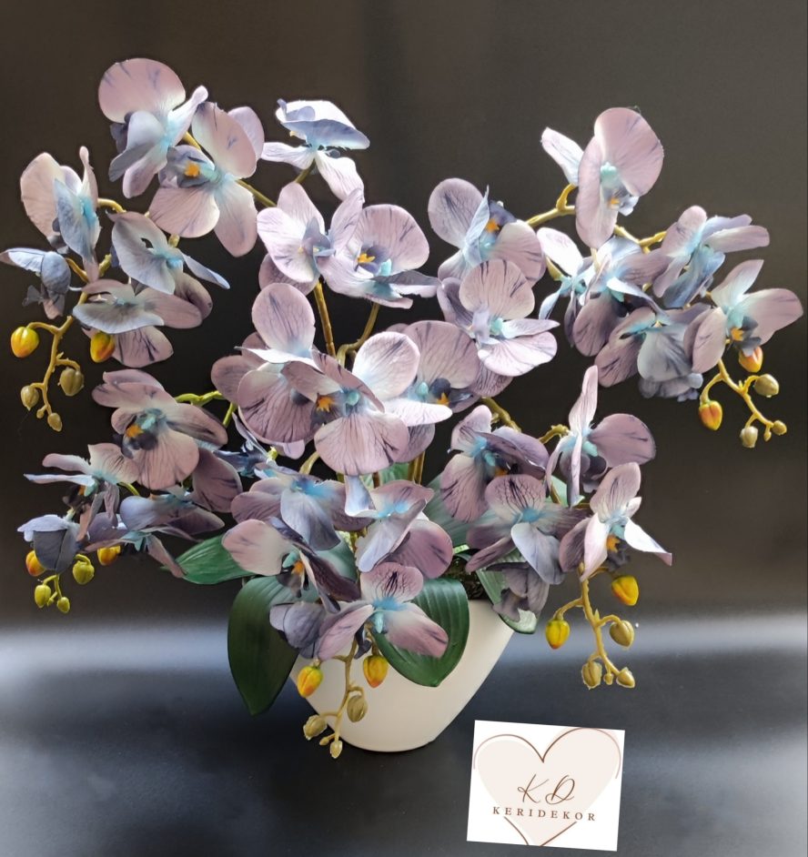 Gondozásmentes orchidea real touch real touch orchidea művirág műorchidea handmade flowers dekor homedekor homedecor lakberendezés otthondekor dekoráció ajándék Keridekor
