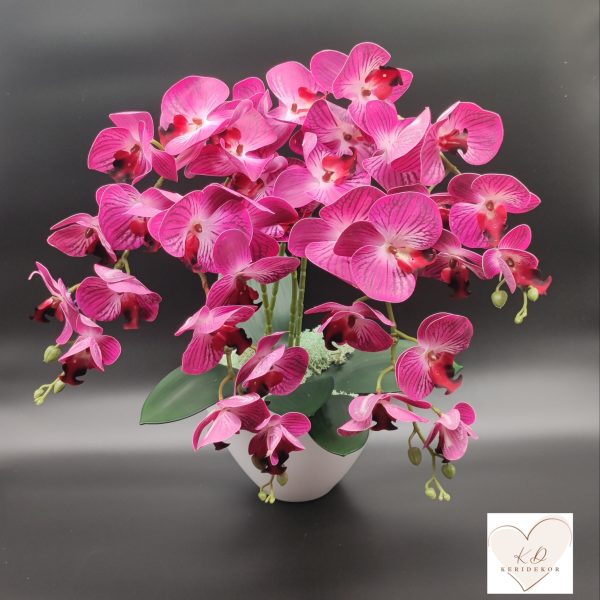 Cirkás rózsaszín cirkás real touch orchidea ( 4 ágú )