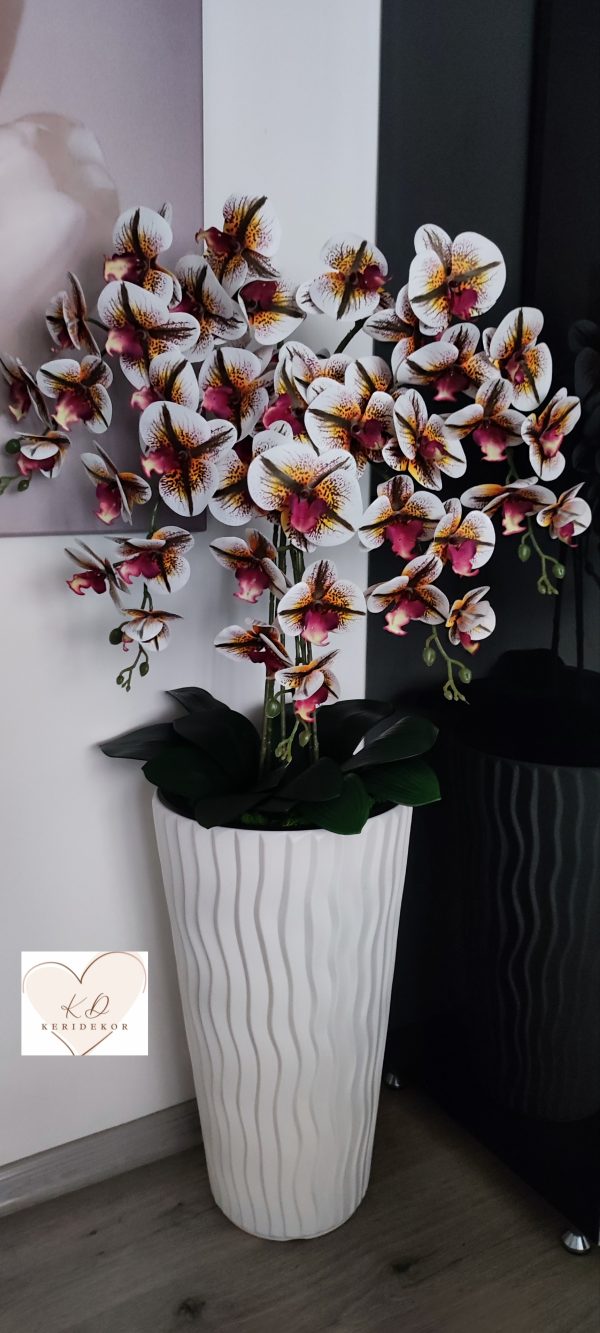 Gondozásmentes orchidea real touch real touch orchidea művirág műorchidea handmade flowers dekor homedekor homedecor lakberendezés otthondekor dekoráció ajándék buxus asztaldísz kopogtató ajtódísz ünnep karácsony húsvét anyáknapja születésnap névnap Keridekor