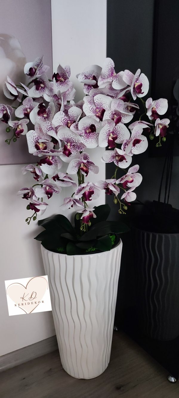 Gondozásmentes orchidea real touch real touch orchidea művirág műorchidea handmade flowers dekor homedekor homedecor lakberendezés otthondekor dekoráció ajándék buxus asztaldísz kopogtató ajtódísz ünnep karácsony húsvét anyáknapja születésnap névnap Keridekor