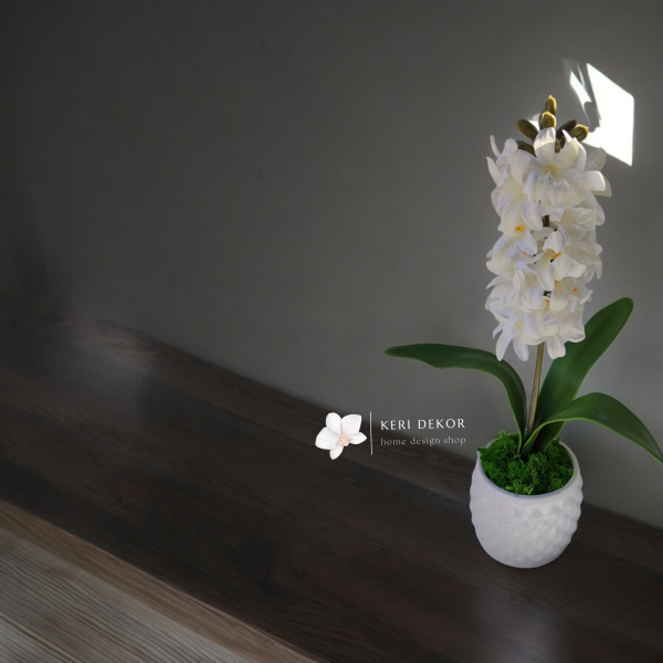 Gondozásmentes orchidea real touch real touch orchidea művirág műorchidea handmade flowers dekor homedekor homedecor lakberendezés otthondekor dekoráció ajándék buxus asztaldísz kopogtató ajtódísz ünnep karácsony húsvét anyáknapja születésnap névnap Keridekor