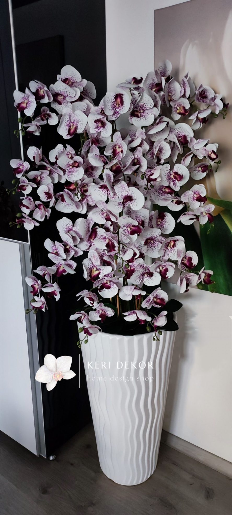 Gondozásmentes orchidea real touch real touch orchidea művirág műorchidea handmade flowers dekor homedekor homedecor lakberendezés otthondekor dekoráció ajándék buxus asztaldísz kopogtató ajtódísz ünnep karácsony húsvét anyáknapja születésnap névnap Keridekor