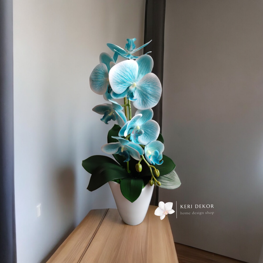 Gondozásmentes orchidea real touch real touch orchidea művirág műorchidea handmade flowers dekor homedekor homedecor lakberendezés otthondekor dekoráció ajándék buxus asztaldísz kopogtató ajtódísz ünnep karácsony húsvét anyáknapja születésnap névnap Keridekor