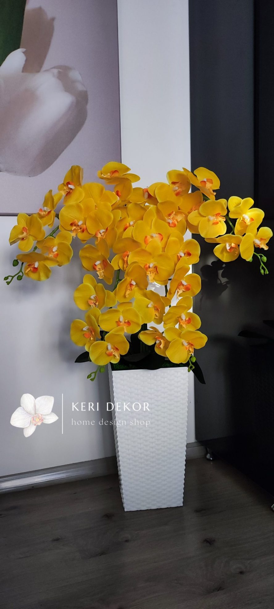 Gondozásmentes orchidea real touch real touch orchidea művirág műorchidea handmade flowers dekor homedekor homedecor lakberendezés otthondekor dekoráció ajándék buxus asztaldísz kopogtató ajtódísz ünnep karácsony húsvét anyáknapja születésnap névnap Keridekor