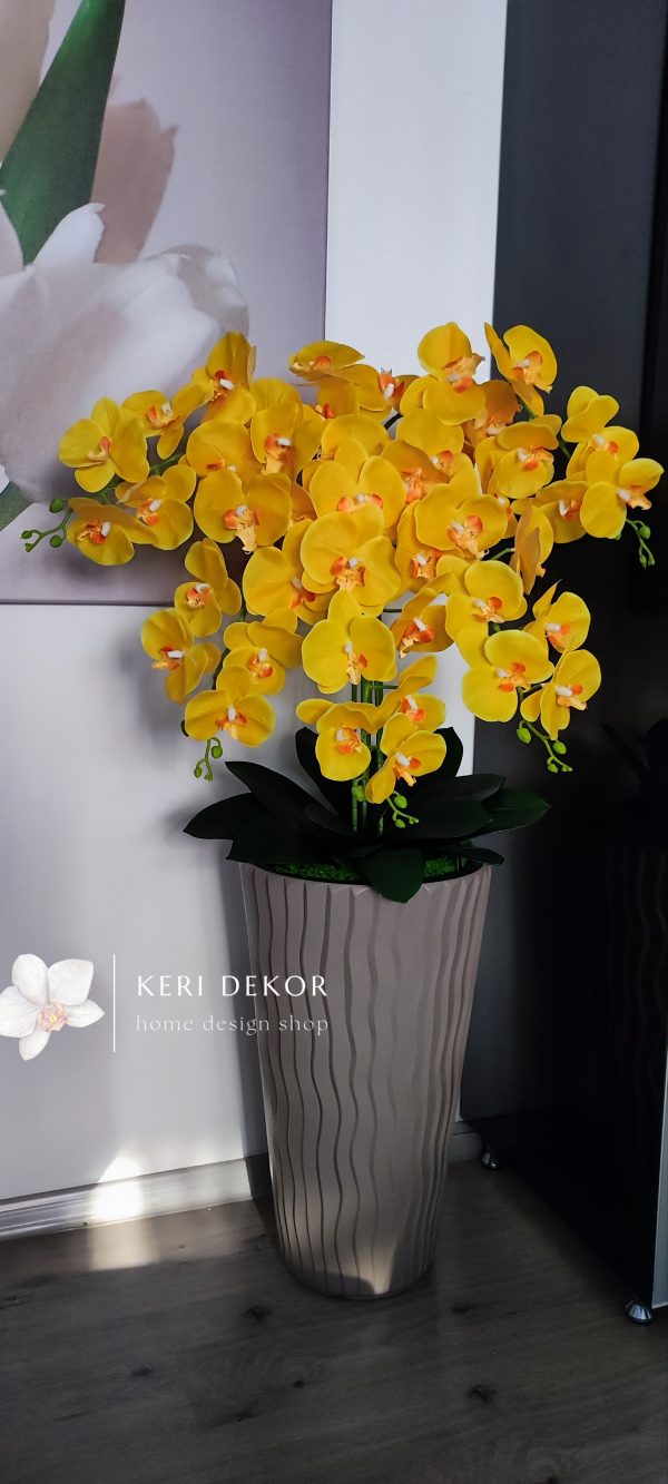 Gondozásmentes orchidea real touch real touch orchidea művirág műorchidea handmade flowers dekor homedekor homedecor lakberendezés otthondekor dekoráció ajándék buxus asztaldísz kopogtató ajtódísz ünnep karácsony húsvét anyáknapja születésnap névnap Keridekor