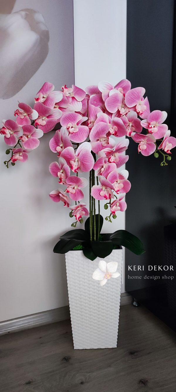 Gondozásmentes orchidea real touch real touch orchidea művirág műorchidea handmade flowers dekor homedekor homedecor lakberendezés otthondekor dekoráció ajándék buxus asztaldísz kopogtató ajtódísz ünnep karácsony húsvét anyáknapja születésnap névnap Keridekor