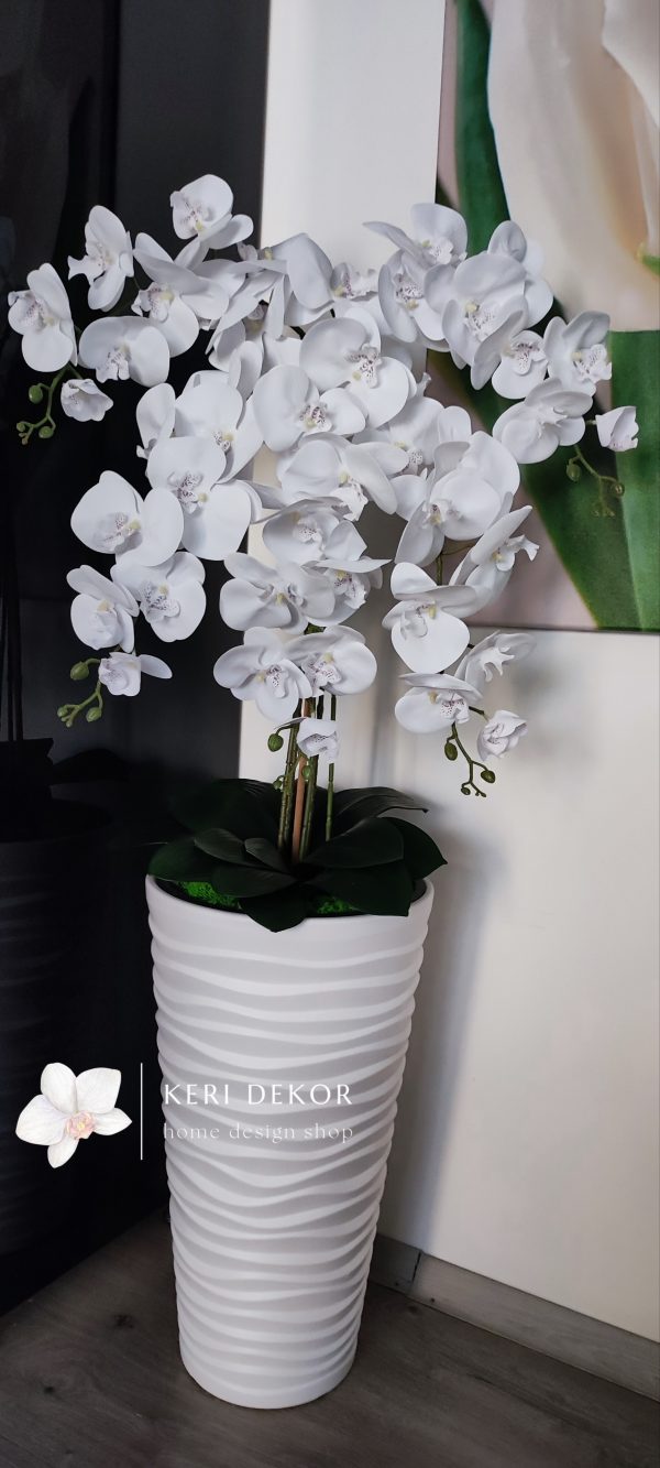 Gondozásmentes orchidea real touch real touch orchidea művirág műorchidea handmade flowers dekor homedekor homedecor lakberendezés otthondekor dekoráció ajándék buxus asztaldísz kopogtató ajtódísz ünnep karácsony húsvét anyáknapja születésnap névnap Keridekor