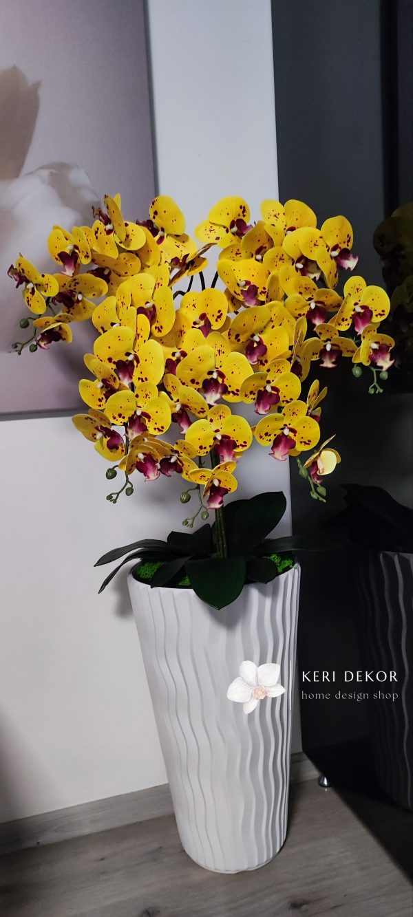 Gondozásmentes orchidea real touch real touch orchidea művirág műorchidea handmade flowers dekor homedekor homedecor lakberendezés otthondekor dekoráció ajándék buxus asztaldísz kopogtató ajtódísz ünnep karácsony húsvét anyáknapja születésnap névnap Keridekor