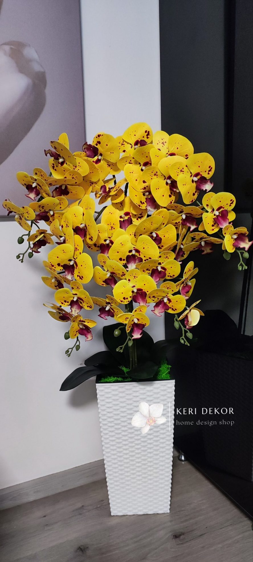 Gondozásmentes orchidea real touch real touch orchidea művirág műorchidea handmade flowers dekor homedekor homedecor lakberendezés otthondekor dekoráció ajándék buxus asztaldísz kopogtató ajtódísz ünnep karácsony húsvét anyáknapja születésnap névnap Keridekor