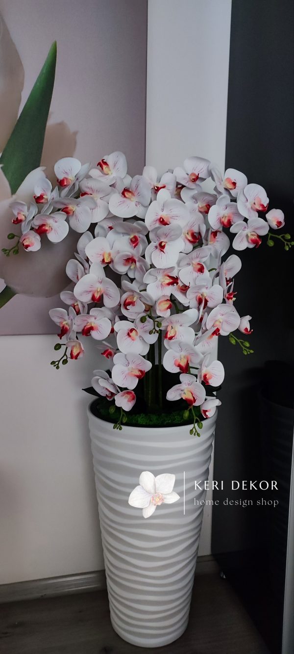 Gondozásmentes orchidea real touch real touch orchidea művirág műorchidea handmade flowers dekor homedekor homedecor lakberendezés otthondekor dekoráció ajándék buxus asztaldísz kopogtató ajtódísz ünnep karácsony húsvét anyáknapja születésnap névnap Keridekor