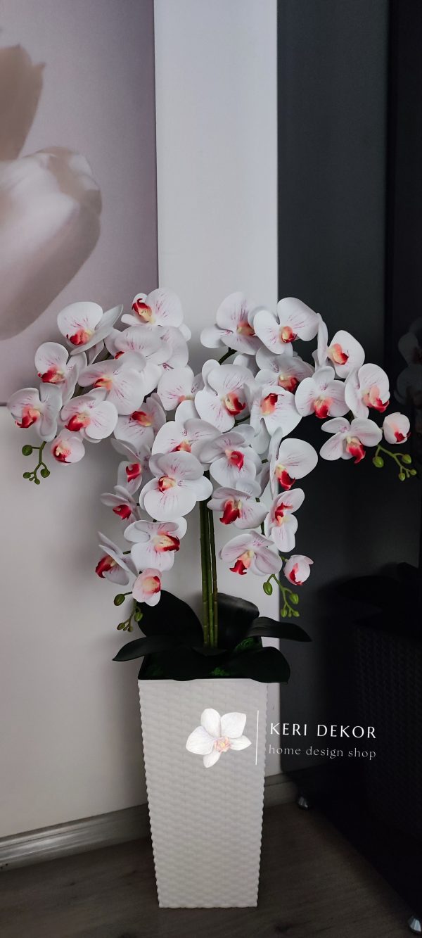 Gondozásmentes orchidea real touch real touch orchidea művirág műorchidea handmade flowers dekor homedekor homedecor lakberendezés otthondekor dekoráció ajándék buxus asztaldísz kopogtató ajtódísz ünnep karácsony húsvét anyáknapja születésnap névnap Keridekor