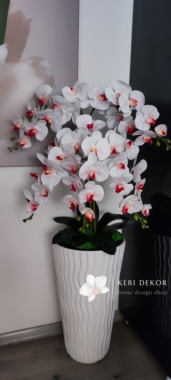 Gondozásmentes orchidea real touch real touch orchidea művirág műorchidea handmade flowers dekor homedekor homedecor lakberendezés otthondekor dekoráció ajándék buxus asztaldísz kopogtató ajtódísz ünnep karácsony húsvét anyáknapja születésnap névnap Keridekor