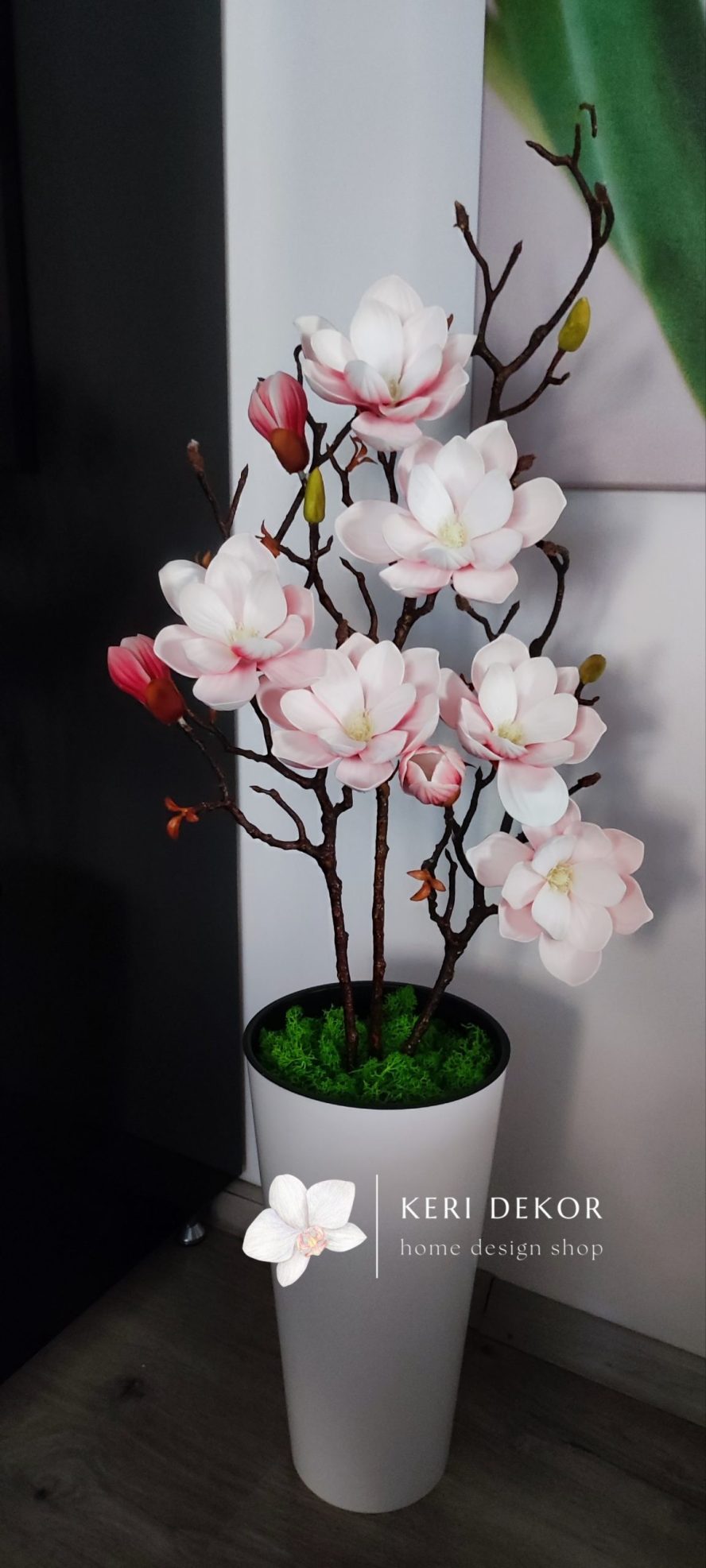 Gondozásmentes orchidea real touch real touch orchidea művirág műorchidea handmade flowers dekor homedekor homedecor lakberendezés otthondekor dekoráció ajándék buxus asztaldísz kopogtató ajtódísz ünnep karácsony húsvét anyáknapja születésnap névnap Keridekor