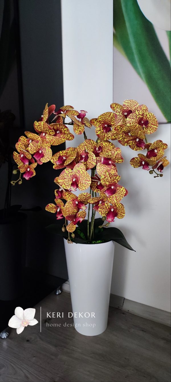 Gondozásmentes orchidea real touch real touch orchidea művirág műorchidea handmade flowers dekor homedekor homedecor lakberendezés otthondekor dekoráció ajándék buxus asztaldísz kopogtató ajtódísz ünnep karácsony húsvét anyáknapja születésnap névnap Keridekor