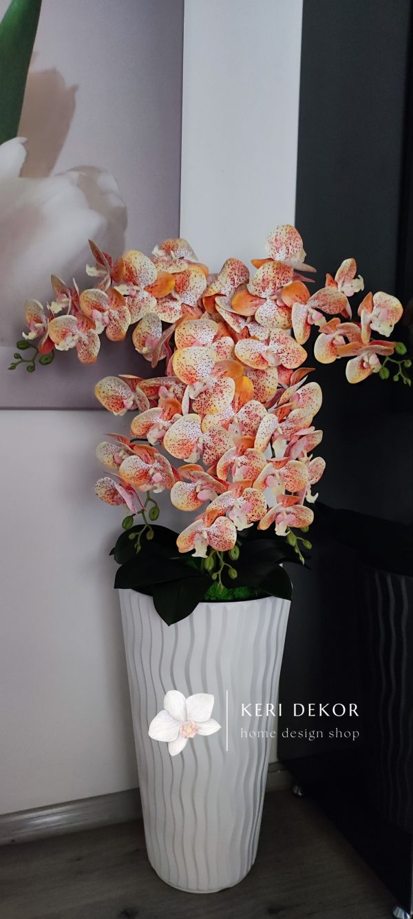 Gondozásmentes orchidea real touch real touch orchidea művirág műorchidea handmade flowers dekor homedekor homedecor lakberendezés otthondekor dekoráció ajándék buxus asztaldísz kopogtató ajtódísz ünnep karácsony húsvét anyáknapja születésnap névnap Keridekor