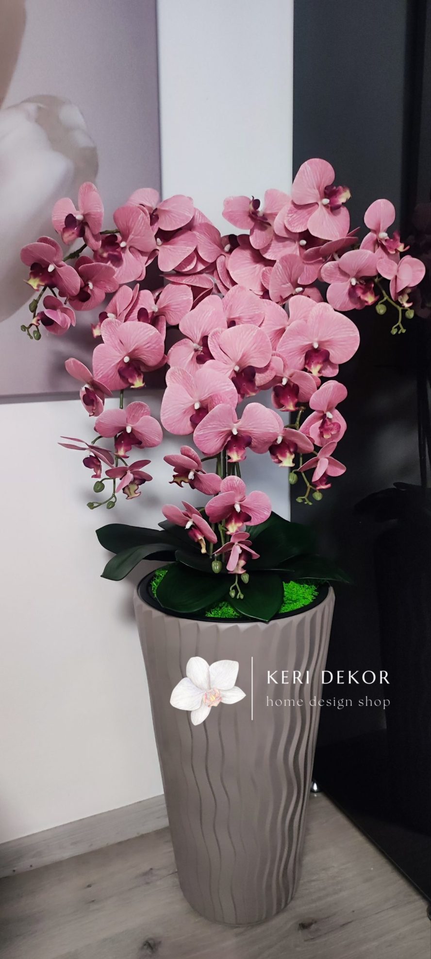 Gondozásmentes orchidea real touch real touch orchidea művirág műorchidea handmade flowers dekor homedekor homedecor lakberendezés otthondekor dekoráció ajándék buxus asztaldísz kopogtató ajtódísz ünnep karácsony húsvét anyáknapja születésnap névnap Keridekor