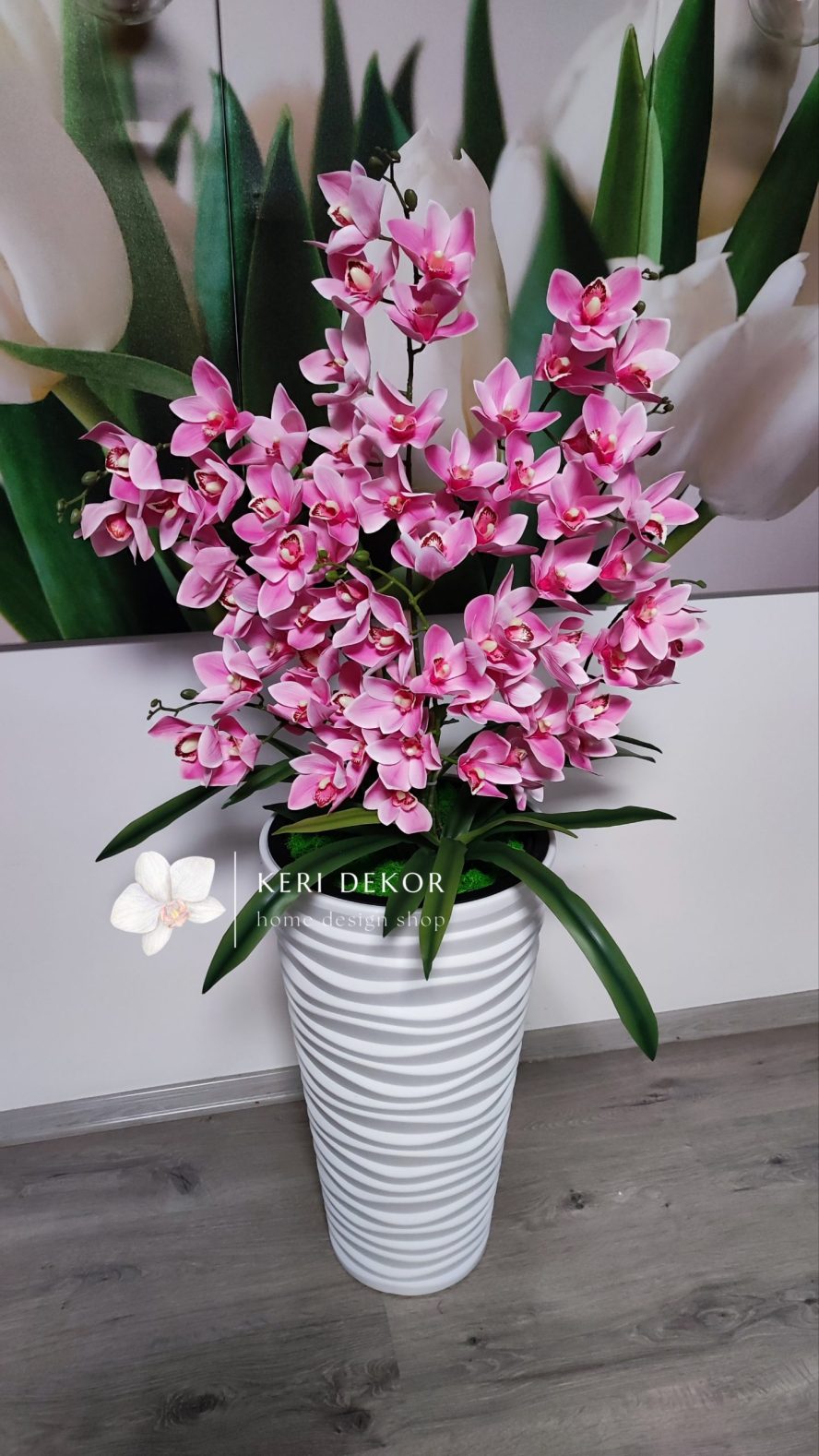 Gondozásmentes orchidea real touch real touch orchidea művirág műorchidea handmade flowers dekor homedekor homedecor lakberendezés otthondekor dekoráció ajándék buxus asztaldísz kopogtató ajtódísz ünnep karácsony húsvét anyáknapja születésnap névnap Keridekor