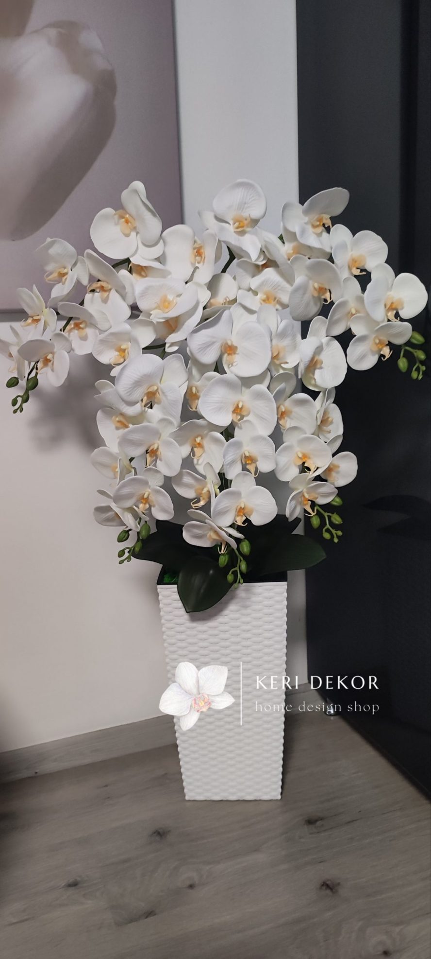 Gondozásmentes orchidea real touch real touch orchidea művirág műorchidea handmade flowers dekor homedekor homedecor lakberendezés otthondekor dekoráció ajándék buxus asztaldísz kopogtató ajtódísz ünnep karácsony húsvét anyáknapja születésnap névnap Keridekor