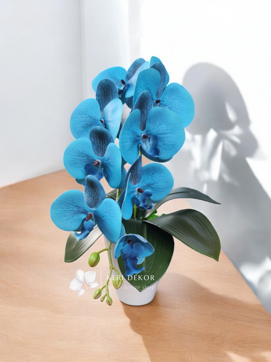 Gondozásmentes orchidea real touch real touch orchidea művirág műorchidea handmade flowers dekor homedekor homedecor lakberendezés otthondekor dekoráció ajándék buxus asztaldísz kopogtató ajtódísz ünnep karácsony húsvét anyáknapja születésnap névnap Keridekor