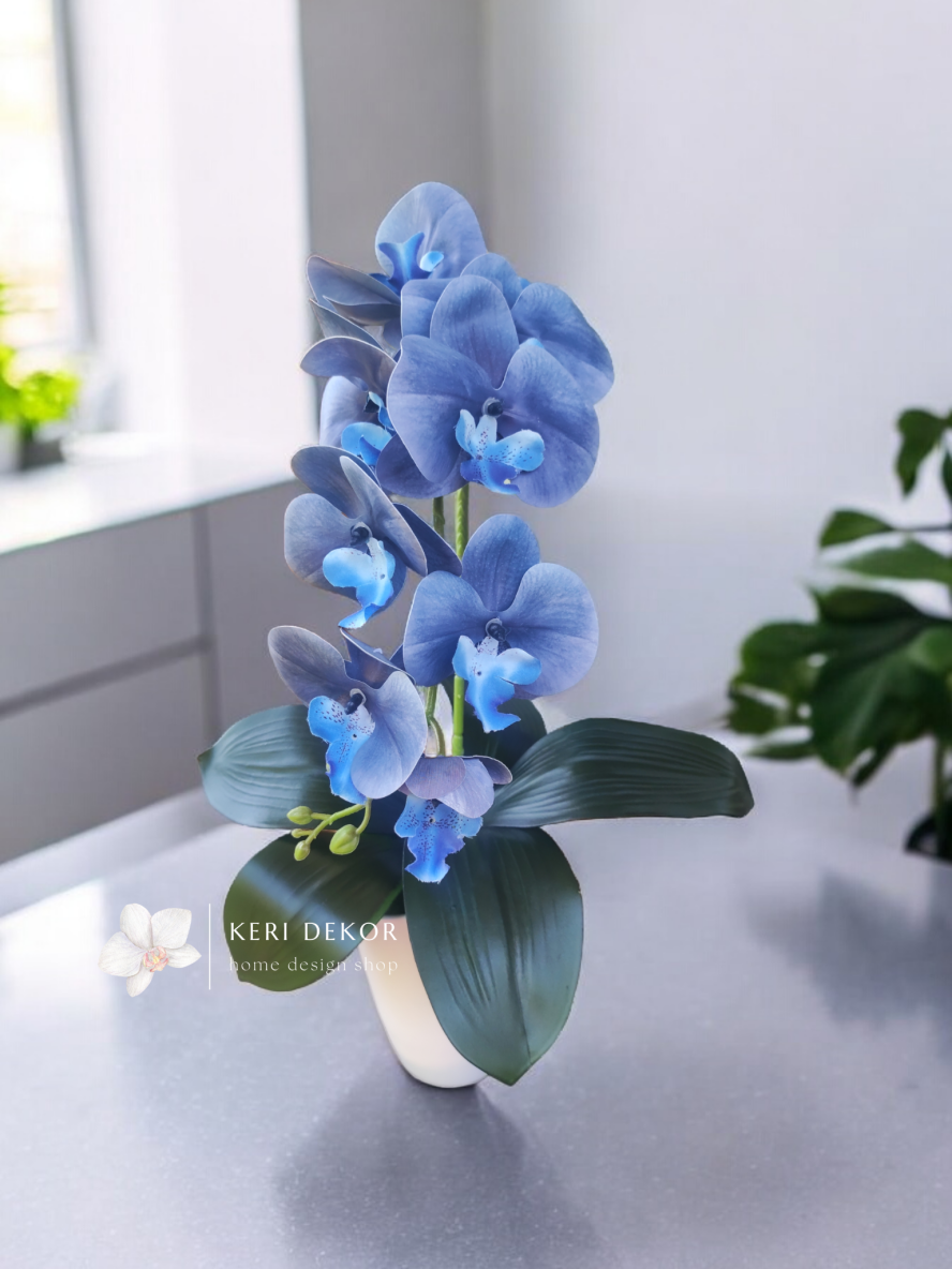 Gondozásmentes orchidea real touch real touch orchidea művirág műorchidea handmade flowers dekor homedekor homedecor lakberendezés otthondekor dekoráció ajándék buxus asztaldísz kopogtató ajtódísz ünnep karácsony húsvét anyáknapja születésnap névnap Keridekor