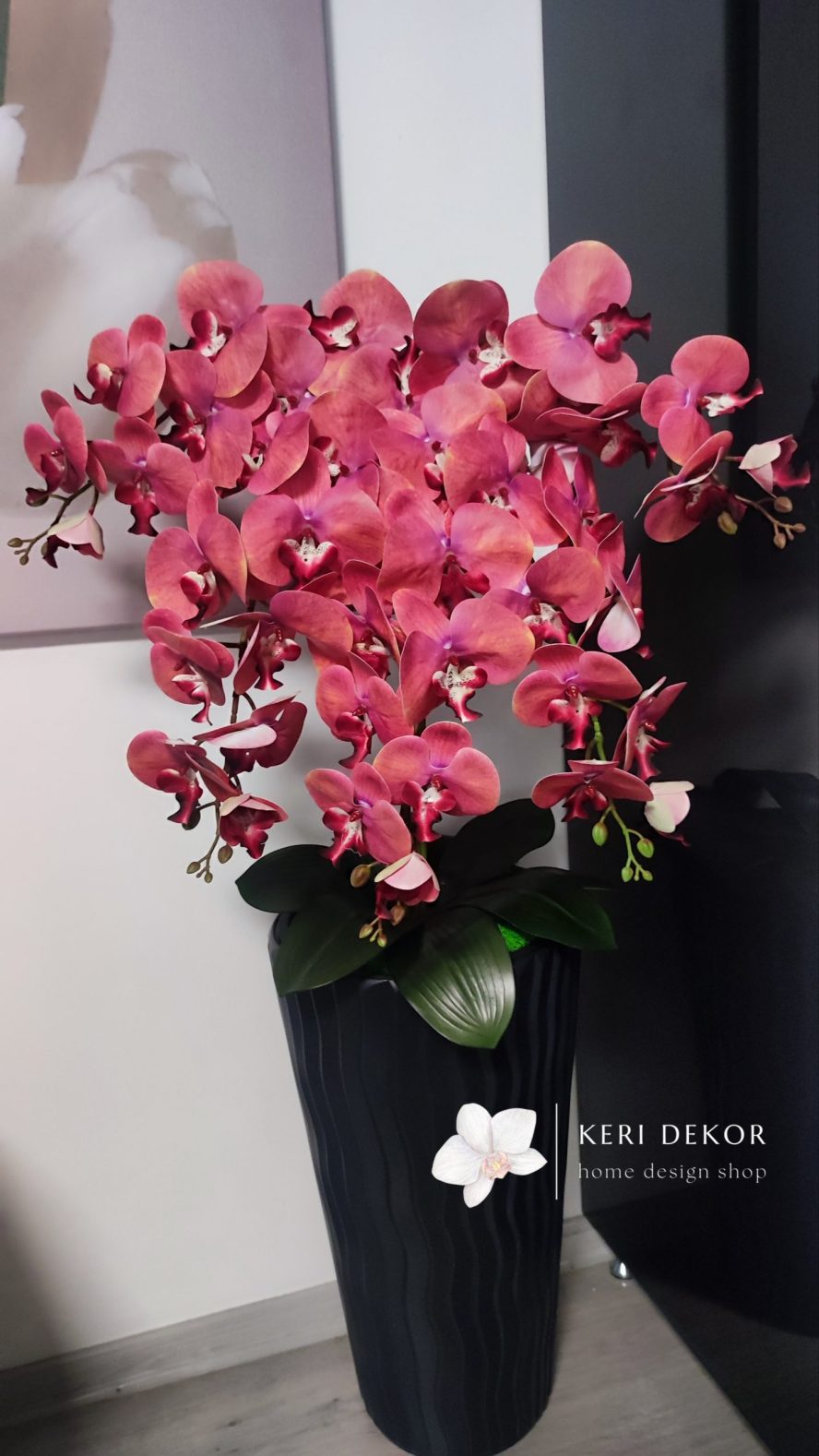 Gondozásmentes orchidea real touch real touch orchidea művirág műorchidea handmade flowers dekor homedekor homedecor lakberendezés otthondekor dekoráció ajándék buxus asztaldísz kopogtató ajtódísz ünnep karácsony húsvét anyáknapja születésnap névnap Keridekor