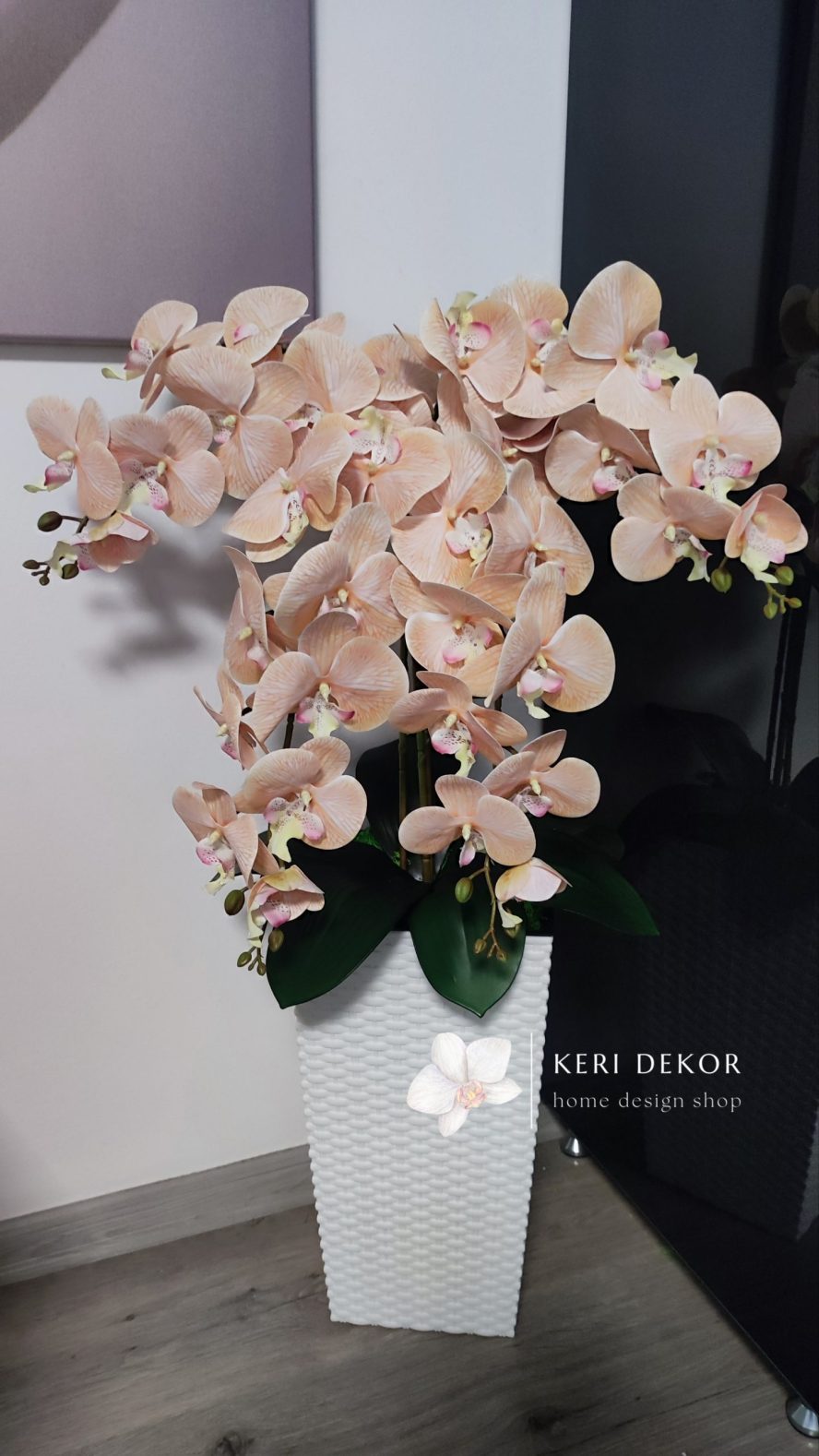 Gondozásmentes orchidea real touch real touch orchidea művirág műorchidea handmade flowers dekor homedekor homedecor lakberendezés otthondekor dekoráció ajándék buxus asztaldísz kopogtató ajtódísz ünnep karácsony húsvét anyáknapja születésnap névnap Keridekor