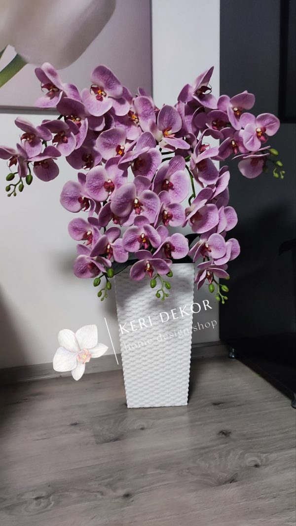 Gondozásmentes orchidea real touch real touch orchidea művirág műorchidea handmade flowers dekor homedekor homedecor lakberendezés otthondekor dekoráció ajándék buxus asztaldísz kopogtató ajtódísz ünnep karácsony húsvét anyáknapja születésnap névnap Keridekor