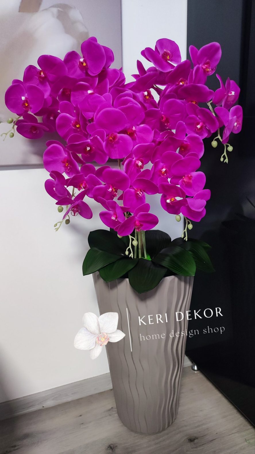 Gondozásmentes orchidea real touch real touch orchidea művirág műorchidea handmade flowers dekor homedekor homedecor lakberendezés otthondekor dekoráció ajándék buxus asztaldísz kopogtató ajtódísz ünnep karácsony húsvét anyáknapja születésnap névnap Keridekor