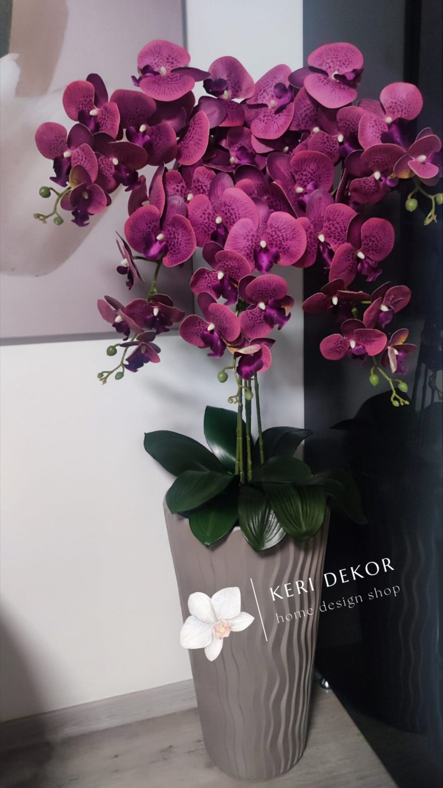 Gondozásmentes orchidea real touch real touch orchidea művirág műorchidea handmade flowers dekor homedekor homedecor lakberendezés otthondekor dekoráció ajándék buxus asztaldísz kopogtató ajtódísz ünnep karácsony húsvét anyáknapja születésnap névnap Keridekor