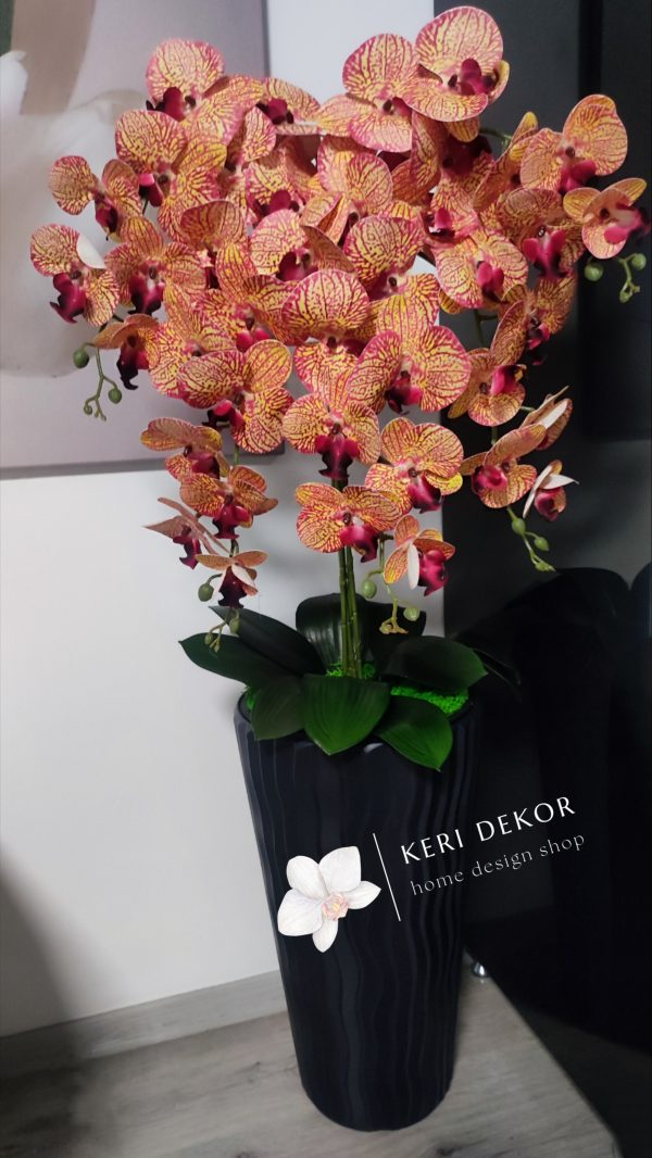 Gondozásmentes orchidea real touch real touch orchidea művirág műorchidea handmade flowers dekor homedekor homedecor lakberendezés otthondekor dekoráció ajándék buxus asztaldísz kopogtató ajtódísz ünnep karácsony húsvét anyáknapja születésnap névnap Keridekor